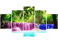 80CM 150CM OBRAZ 5 ELEM KOLOROWY WODOSPAD ŚCIENNY
