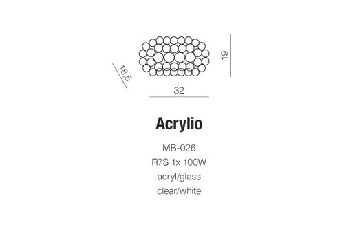 Kinkiet ACRYLIO MB026 Azzardo +LED na Arena.pl