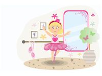 60X40CM BALETNICA LENA OBRAZ