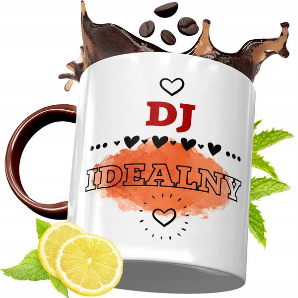 Kubek Bordowy Dla Dja Na Urodziny Prezent Z Nadrukiem Ze Zdjęciem zdjęcie 1