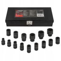 Zestaw nasadek udarowych klucze udarowe nasadki 1/2" 10–32mm 6-kątne – 22el