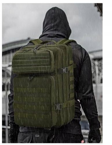 DUŻY PLECAK WOJSKOWY POJEMNY TURYSTYCZNY TAKTYCZNY MILITARNY 45L + FLAGA na Arena.pl
