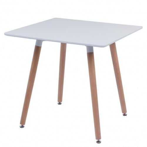 Wooden table white b-02 hvit na Arena.pl