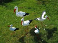 Figury ogrodowe RODZINA 5 BOCIANÓW