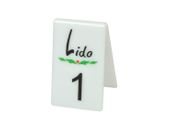 numerki na stoliki do restauracji nadruk UV 10 szt