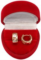 Złote KOLCZYKI ze stali chirurgicznej 316L K574