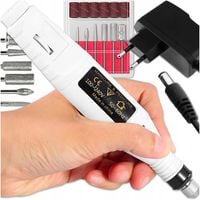 FREZARKA DO PAZNOKCI MANICURE PEDICURE DO USUWANIA HYBRYD ŻELU + FREZY