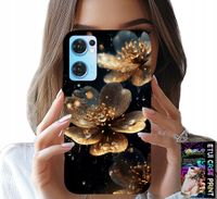 ETUI DO OPPO RENO7 5G - PIĘKNE WZORY KWIATÓW, PLECKI, FUTERAŁ