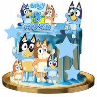 WYDRUK CUKROWY NA TORT JADALNY NIEBIESKIE PIESKI PIESEK DEKORACJA