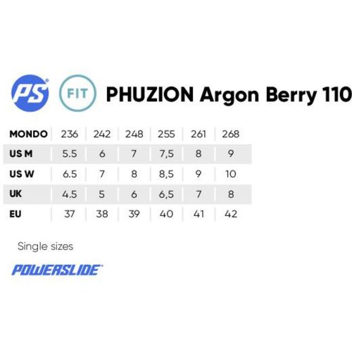 Rolki Powerslide Phuzion Argon 110 W Berry 38 na Arena.pl