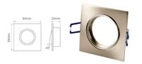Oprawa LED line® kwadratowa ruchoma,satyna, odlew