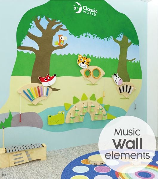 CLASSIC WORLD EDU Muzyczna Tablica Ścienna ZEBRA zdjęcie 9