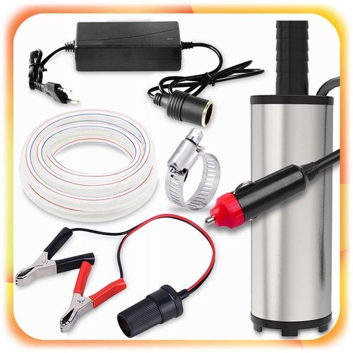 MOCNA ELEKTRYCZNA POMPKA DO SPUSZCZANIA PALIWA OLEJU WODY ROPY 12V POMPA na Arena.pl
