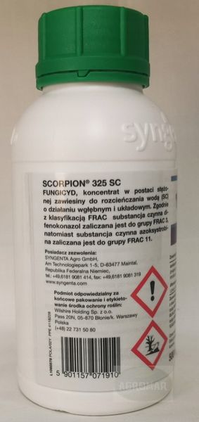Scorpion 325 SC 0,5L 500ml grzybobójczy zdjęcie 3