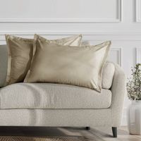 Zestaw 2 poszewek 50x70 beżowe AmeliaHome VELVET glamour