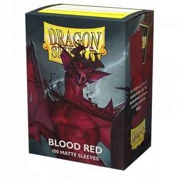 Koszulki na karty Dragon Shield Blood Red Matte zdjęcie 1