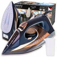 ŻELAZKO PAROWE RĘCZNE 3400W CERAMICZNE STRAŻAK MOCNE ANTI DRIP ANTI CALC