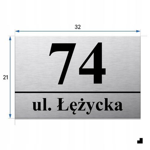 NUMER DOMU 32x21cm TABLICZKA ADRESOWA Z NUMEREM DOMU NUMER NA DOM na Arena.pl
