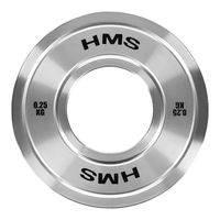 Talerz olimpijski stalowy kalibrowany TOS05 0,25 kg HMS