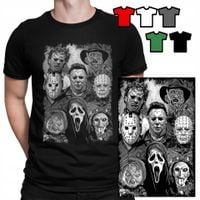 KOSZULKA T-SHIRT MĘSKI WZORY DO WYBORU - KLASYKI FILMÓW HORRORY - XL