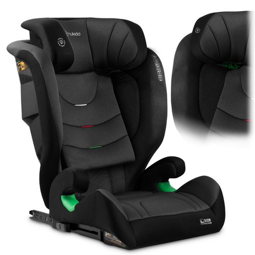 Fotelik samochodowy Nukido Louis Soft czarno-szary 15-36 kg ISOFIX na Arena.pl