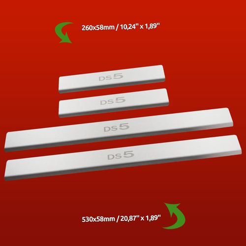 Listwa progowa CITROEN DS5 Stal nierdzewna 304 mat 4szt na Arena.pl