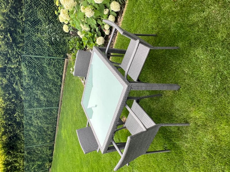 Zestaw obiadowy Eccellente szary technorattan zdjęcie 4