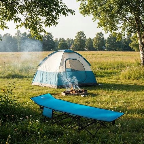 ŁÓŻKO turystyczne polowe NA KEMPING RYBY do ogrodu domu dla gości składane na Arena.pl