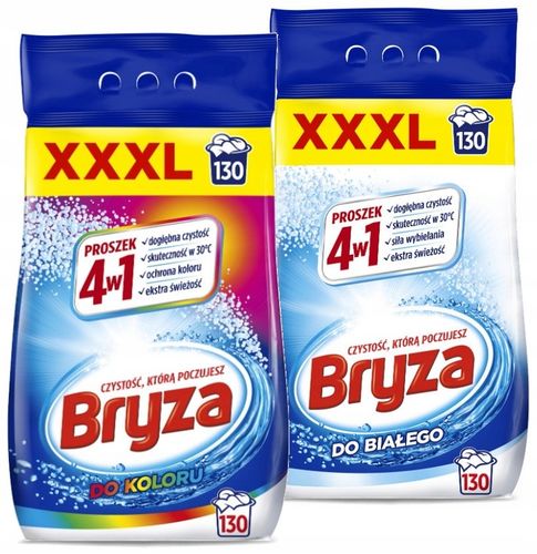 BRYZA Proszek do Prania BIAŁYCH UBRAŃ BEZ PLAM ZABRUDZEŃ Świeżość Czystość na Arena.pl