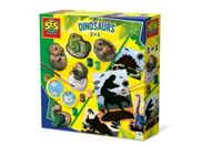 SES Odlewy gipsowe Dinozaury 2w1 01408 14087