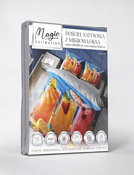 Pościel 3D 160X200 Satynowa Drinki zdjęcie 5