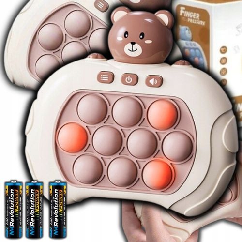 GRA POP IT POPIT MIS GAME ELEKTRYCZNA ZRĘCZNOŚCIOWA XL + GRATIS 3 BATERIE na Arena.pl