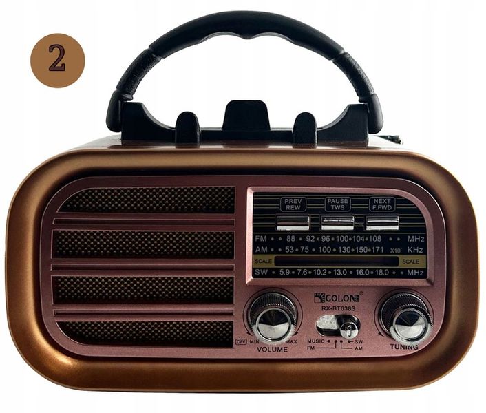 PRZENOŚNE RADIO KUCHENNE BUDOWALNE MICRO SD USB BLUETOOTH PANEL zdjęcie 8