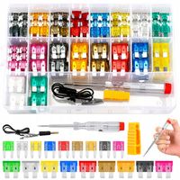 ZESTAW BEZPIECZNIKÓW SAMOCHODOWYCH 180 EL. 2A-40A+PRÓBNIK