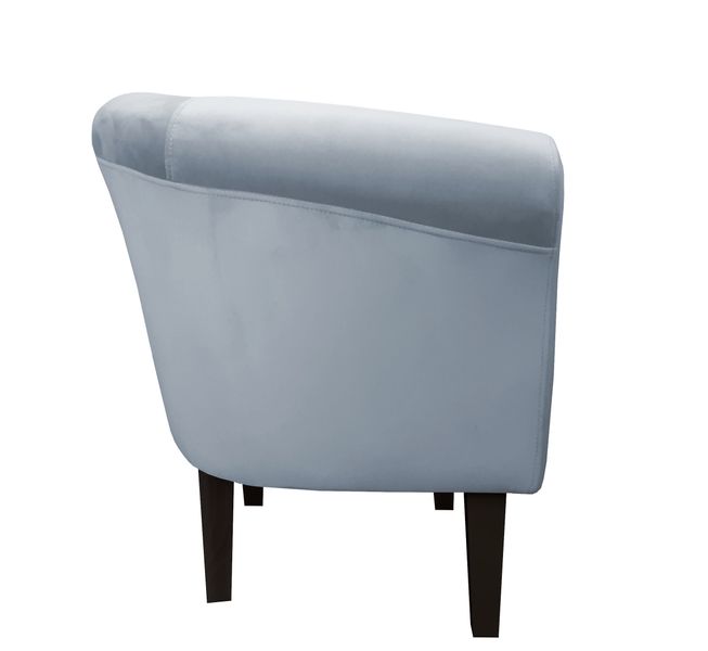 Fotel Milo nogi 20cm venge szary błękit BL06 zdjęcie 3