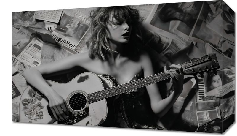 Obraz 50x30cm Młoda Gitarzystka zdjęcie 1