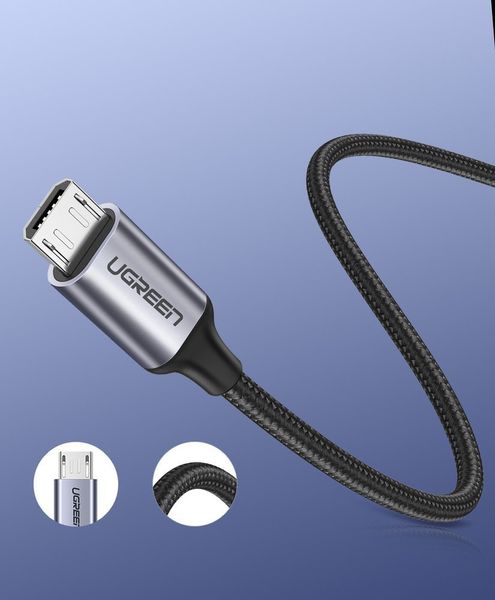 Kabel przewód USB - micro USB 1m szary zdjęcie 10