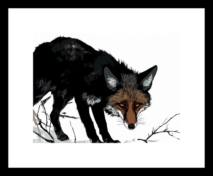 Plakat 20x15cm Nieufny Lis zdjęcie 3