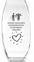 Wazon z grawer PREZENT na panieńskie kawalerski