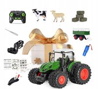 TRAKTOR ZDALNIE STEROWANY CIĄGNIK Z PRZYCZEPĄ RC na PILOTA