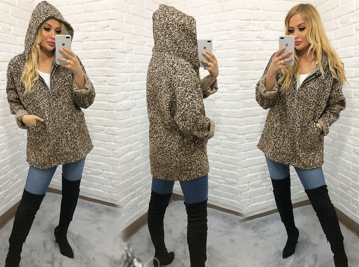 SUPEŁKOWA NARZUTKA SWETER PŁASZCZ BLUZA oversize zdjęcie 4