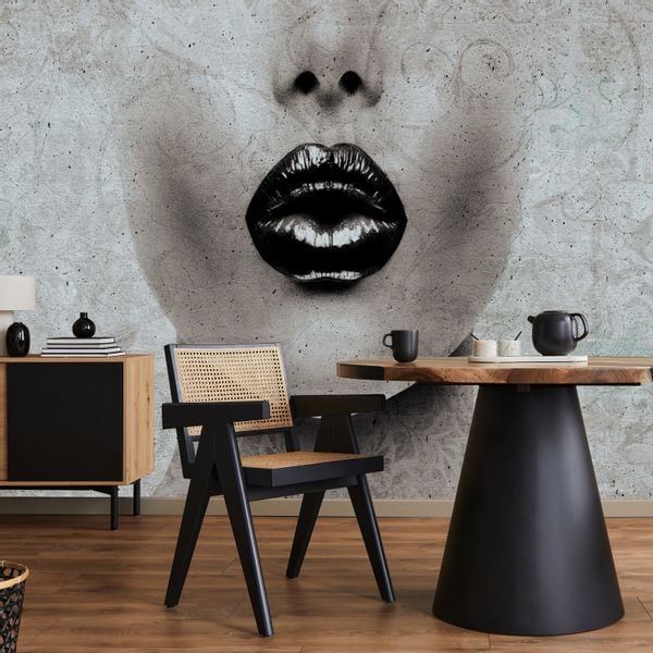 Fototapeta Do Sypialni Abstrakcja KOBIETA Usta Ornamenty 180cm x 120cm zdjęcie 6