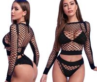 BODYSTOCKING SIATKA KOMBINEZON EROTYCZNY + MAJTKI
