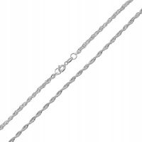 Łańcuszek damski srebrny ankier x3 - Ag 925 Harf
