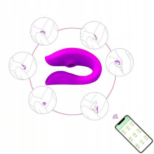 SSĄCY ŁECHTACZKĘ MASAŻER, WIBRATOR DLA PAR, Z APLIKACJĄ na Arena.pl