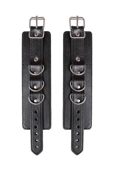 Anonymo Handcuffs, Pu Leather, Black zdjęcie 5