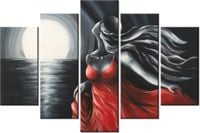 100CM 150CM OBRAZ 5 ELEM UCIECZKA OD PRZESZŁOŚCI ŚCIENNY