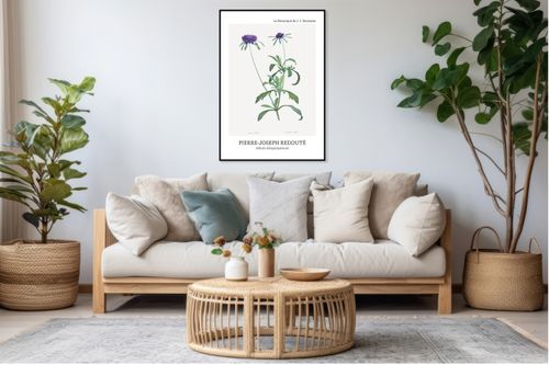 Plakat 60x80cm Design Allium Atropurpureum, Redoute Vintage do Salonu na Arena.pl