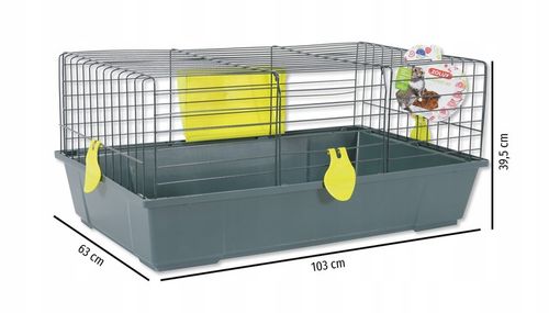 Zolux Klatka DLA Królika Świnki KOLORY 103x63x39cm na Arena.pl