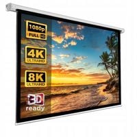 EKRAN PROJEKCYJNY RZUTNIKA 100" 200x150 cm PÓŁAUTOMAT 4:3 MACLEAN